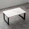 Vintage Folding Coffee Table Marble 80cm Wide X 50cm Deep X 37cm High DBL-13769-5, White,
