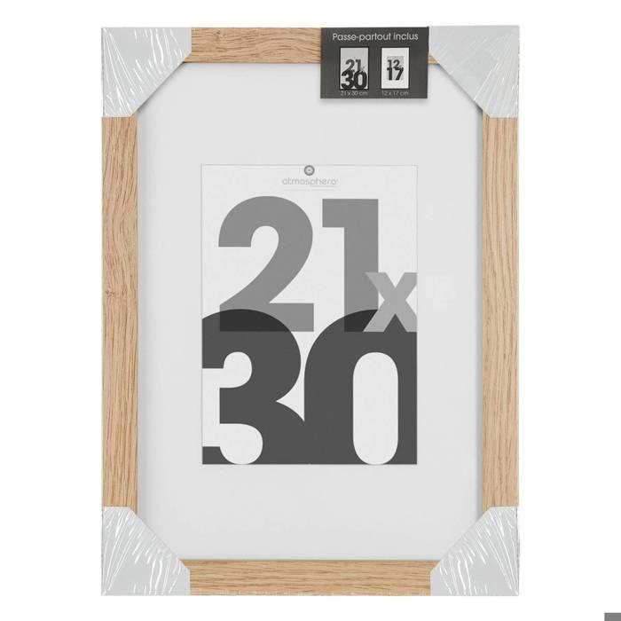 Cadre photo bois "Eva" bois 21x30cm - Atmosphera createur d'interieur