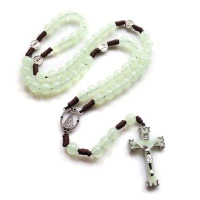2 bucăți 10 mm mărgele rozary colier luminos crucifixul lui Isus pentru coliere cu pandantiv crucii strălucesc în întuneric bijuterii religioase