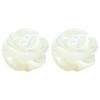Double-Sided 3D Carved Shell Rose Beads, Horizontal Hole, 8mm, 10mm, 12mm