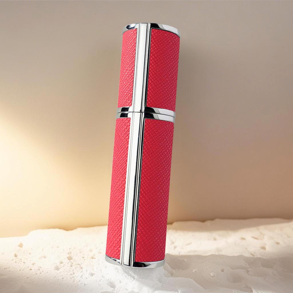 Luxury 5ml Travel Perfume Bottle with Leather Base - Leak-Proof Spray Design
