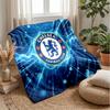 Chelsea FC Theme Blanket Soft Flannel Blanket Plush Throw Blanket Cozy Sofa Bed Blanket for Home Decor