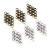20 Stück 29x17mm Antik Bronze und Antik Silber Plated Blumenstil Verbinder Handgefertigte Anhänger Anhänger:DIY-Anleitung für eine Armband-Halskette