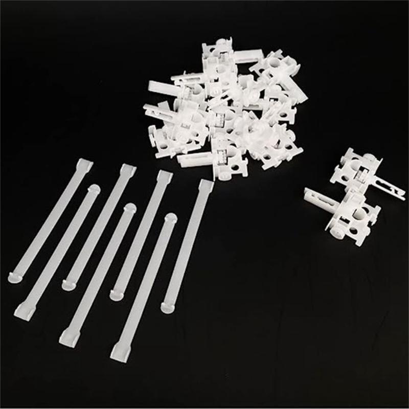 Porta-gancio Migliorato per Tende Verticali con Asta Set Riparazione Tende Verticali Parte di Ricambio per Tende Bianche Fissaggio Rapido