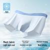 Men's Breathable Ice Silk Boxer Briefs: Lightweight, Antibacterial, Seamless, Plus-Size Underwear for Summer
