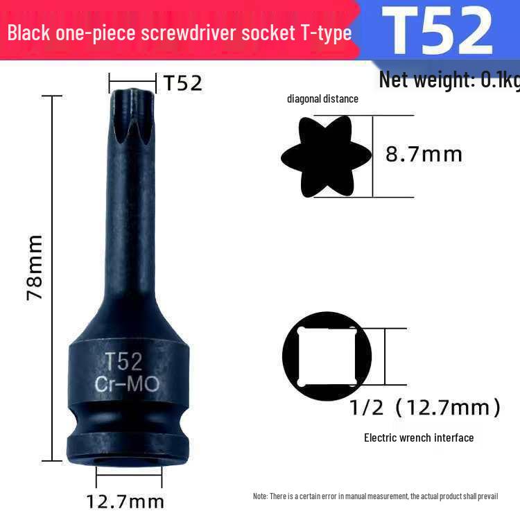 12-Punkt Torx Sechskant-Steckschlüsselsatz für pneumatische und elektrische Schlagschrauber – Schraubendreherbits für die Autoreparatur