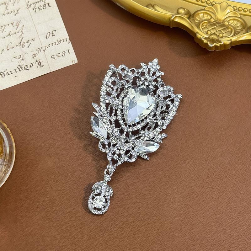 Fashion Retro Teardrop Brooch Bridal Brooch Party Banquet Wedding Pin Jewelry