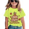 New T-Shirt for Girls Cartoon Tops Short Sleeve Top Girls Clothes 5 To 6 Years Boys Tshirt Tees Fashion Kawaii Children T-Shirt