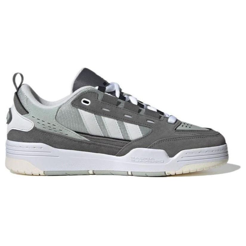 Adidas Originals Adi2000 Stoff Synthetisches Leder Bequem Langlebig Low-Top Skate Schuhe Unisex Sneaker Grau Grün IG1028