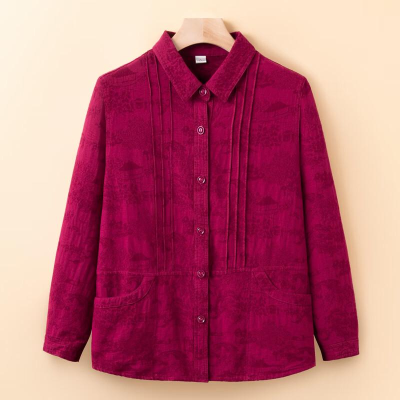 YUZHAOLIN Women's 100% Cotton Floral Shirt Cardigan
