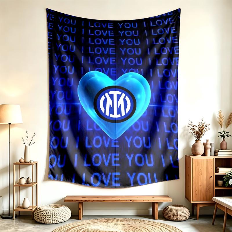 FC Internazionale Milano (23) Wandteppich Geeignet Für Die Dekoration Von Häusern Wohnheimen Und Schlafzimmern Weich Anzufassen Und Ein Perfektes Geschenk Für Freunde Und Familie