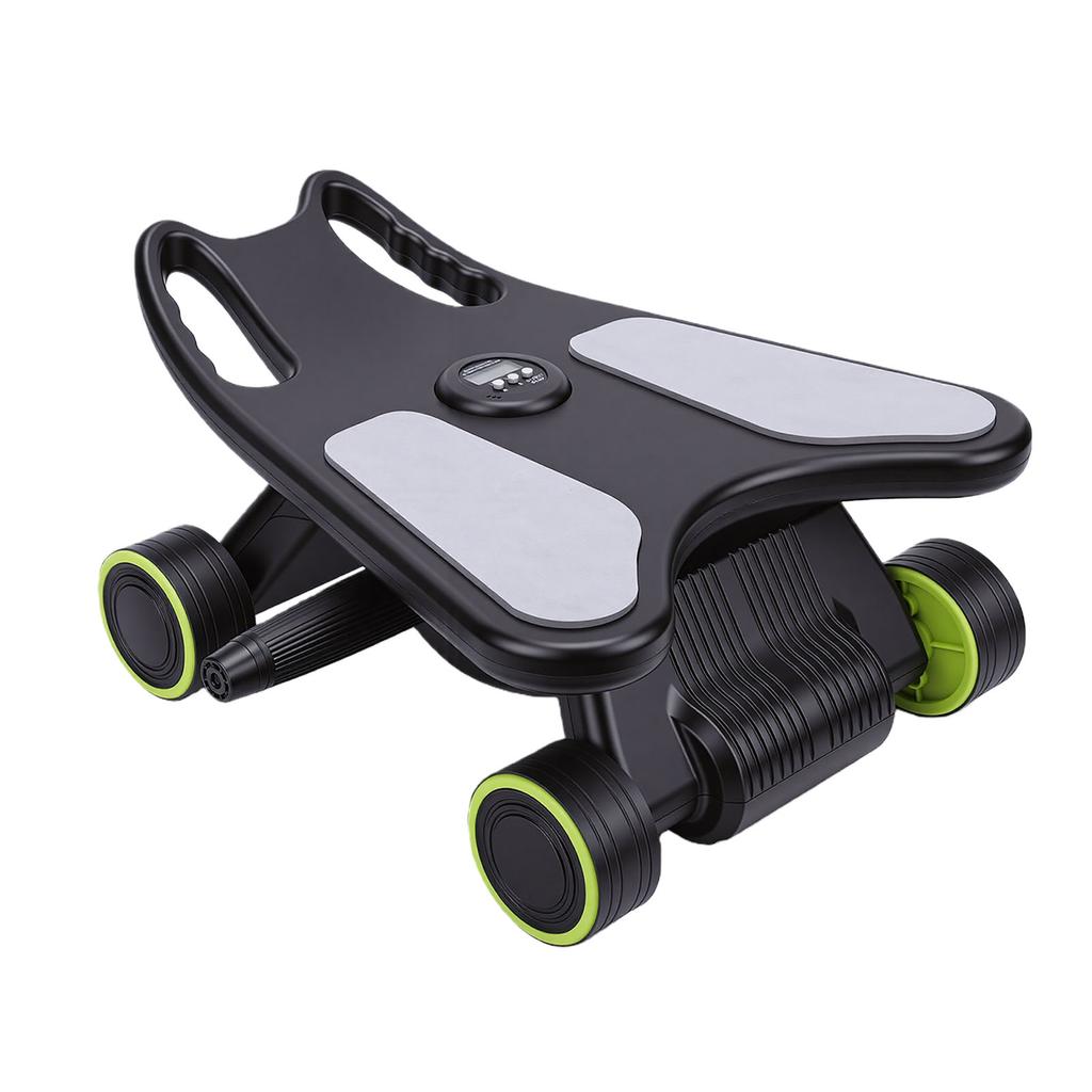 Ab Wheel Trainer with Support Board Automatic Rebound Abdominal Exercise Roller for Men and Women Home Gym