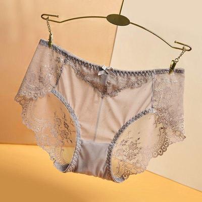 2023 Krajkové dámské kalhotky - Elegantní, Průhledné, Bezešvé ledové hedvábí, Plus size