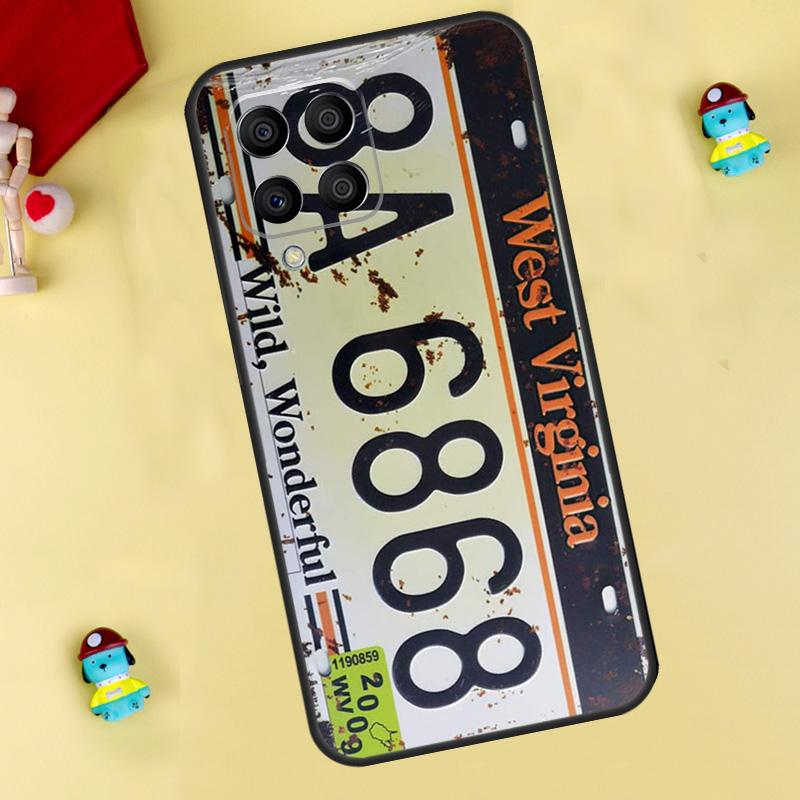 Retro Vintage License Case For Samsung Galaxy M55 M14 M34 M54 M32 M52 M15 M11 M12 M13 M06 M16 M36 M56 M31 M53 M35