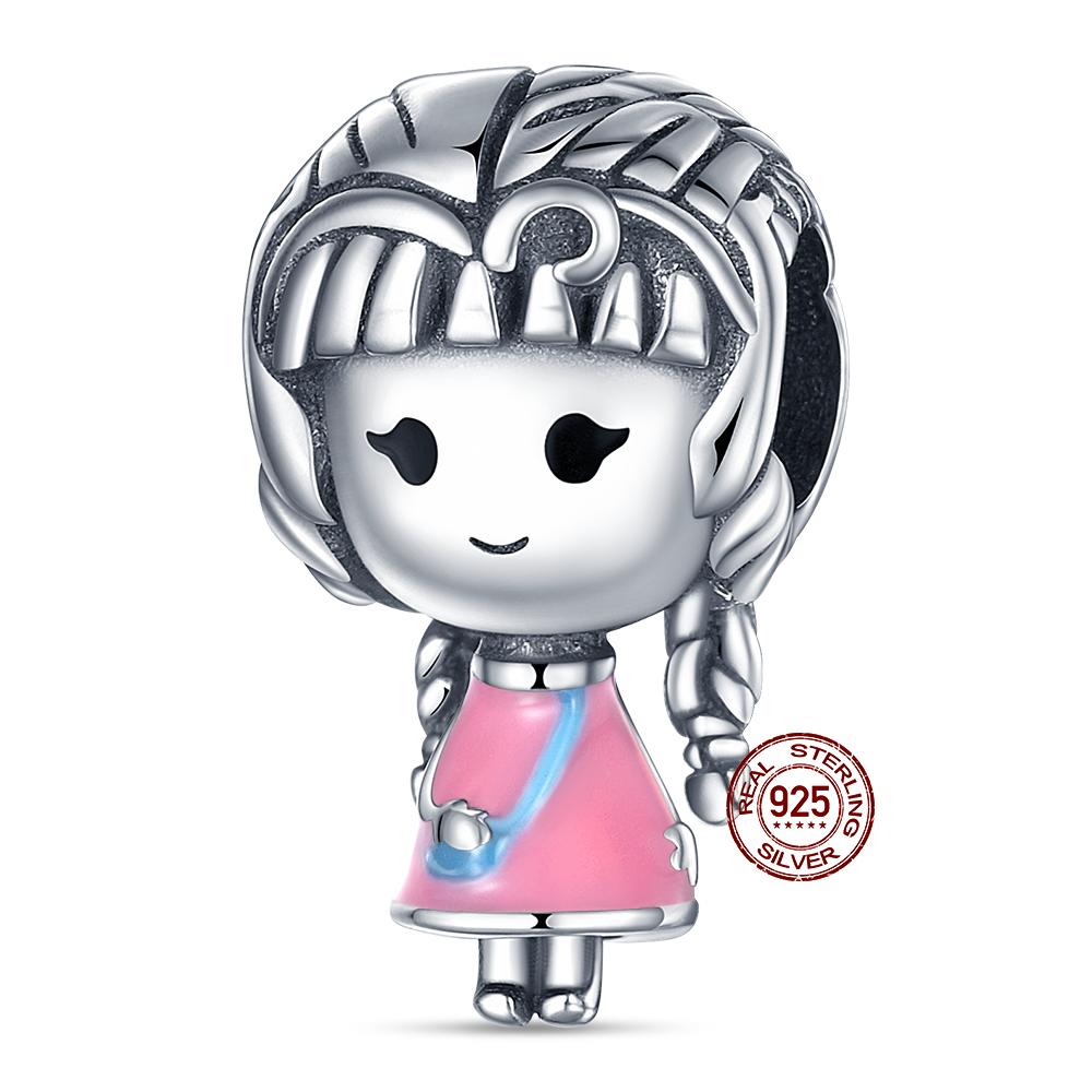 Copper Character Series Sports Cute Boys And Girls Charm Beads Suitable For 3Mm Original Bracelet Diy Jewelry