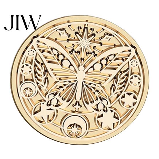 Creative Gift Packaging Vintage European Magic Themed Wax Seal Stamp Head, Solid Brass Exquisite Handmade Letter Sealing Engraved Head for Journal