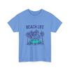 Beach Life Beetle Car T-Shirt | Palm Trees, Vintage Surf Vibes, Cool Shirt