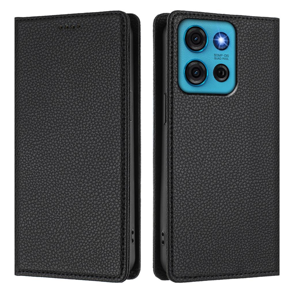 For Motorola Moto G75 5G Wallet Case RFID Blocking Litchi Texture Leather Mobile Cover