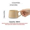 Minimalist Ceramic Coffee Mug Non-slip Bottom Pottery Drinkware Portable Retro Tea Cup  Kitchen