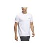 Adidas Logo Print Round Neck Short Sleeve T-Shirt Men Tops White HI5547