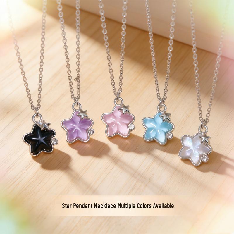Trendy Sweetheart Enamel Flower Necklace: Chic and Cool Design for Women