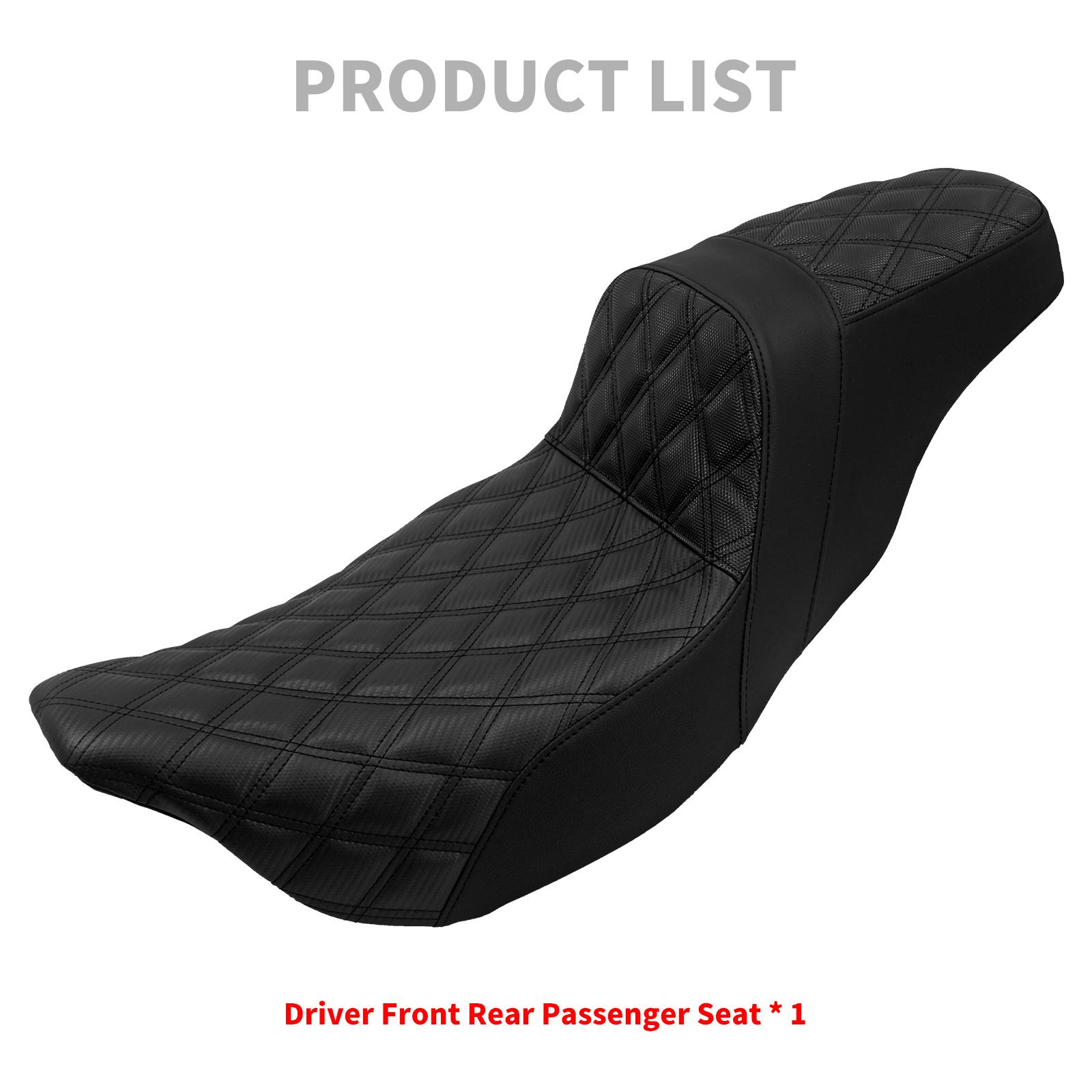

Driver Front Rear Passenger Seat Motorcycle Two-Up Seat For Harley Touring FLTRXS Electra Glide FLHX CVO Road Glide 2009-2023 Two-Up Seat