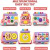 Montessori Music Activity Bus Baby Toy Plastic Whack-a-Mole Toys  Baby Girls Gifts