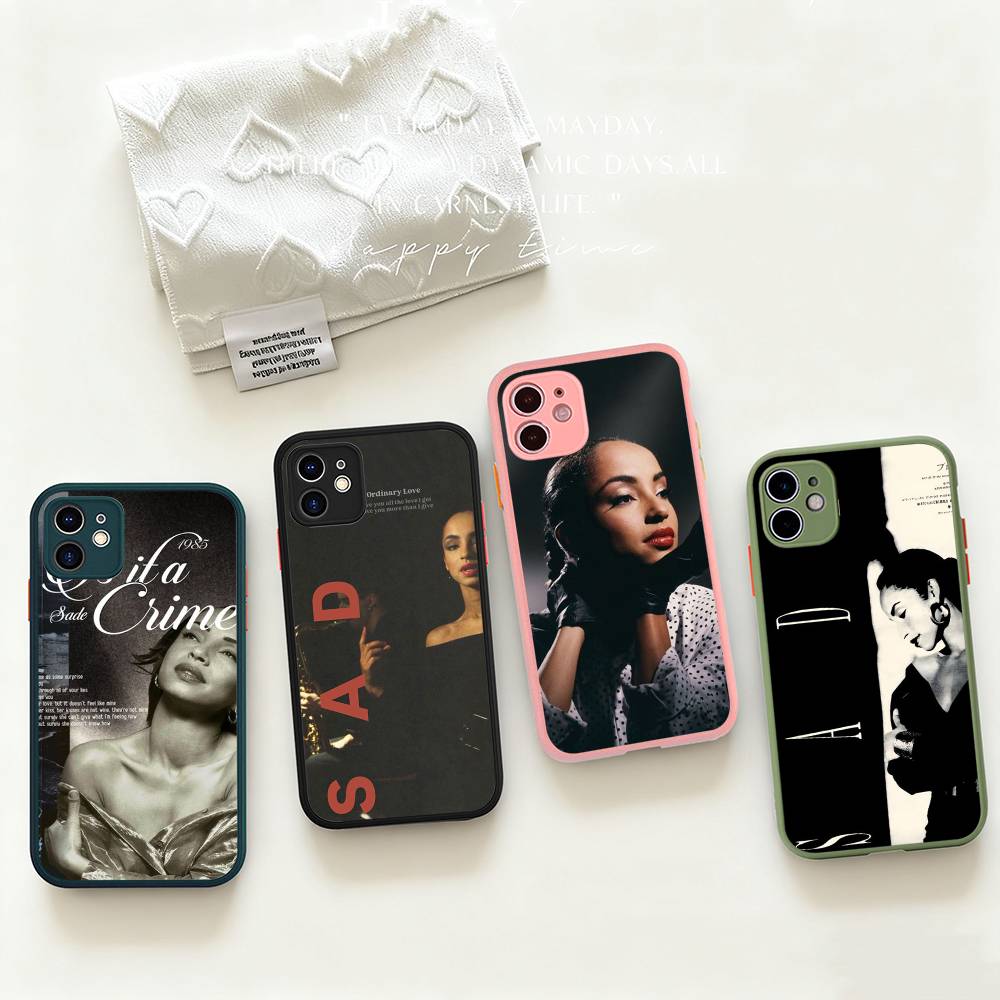 Singer Sade Adu Phone Case For IPhone 13 12 X XS MAX Pro Max 16 15 11 14 Pro Max Shockproof Matte Cover