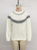 TikTok Europe 2026 Fall/Winter Retro Artistic Knit Fair Isle Sweater