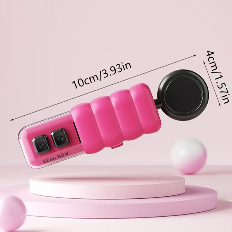 Mini Bag Sealer Rechargeable Snack Bag Sealer  2in1 Mini Sealer for Food Bags with Bag Opener Hand Pressure Snack Sealing Tool