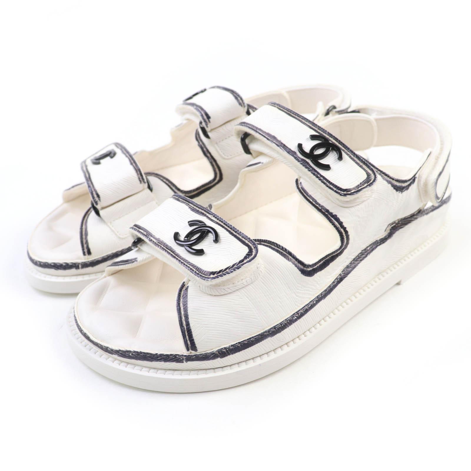 

CHANEL Сандалі біла шкіра Жіночі 35 22C G35927 Б/в