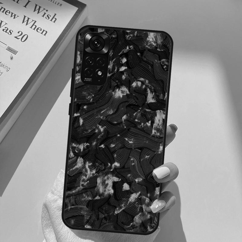 Forged Carbon Case For Xiaomi Redmi Note 11 10 9 8 Pro Note 11S 10S 9S 8T K50 K40 9A 9C 10A 10C Cover