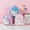 Girls' Cute Cartoon Kitten Sequin Backpack - Perfect for Travel and Outings