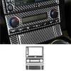 6Pcs For Chevrolet Corvette C6 2005-07 Carbon Fiber Central Console Cover Trim