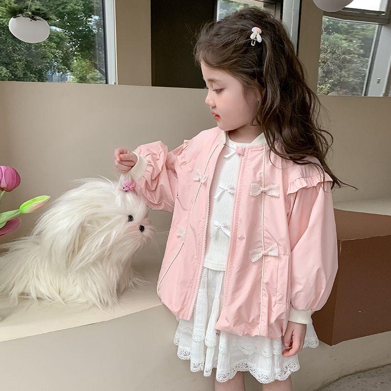 Stylish 2026 Girls  Windbreaker: New Spring Fashion Jacket for Little Girls 120 cm