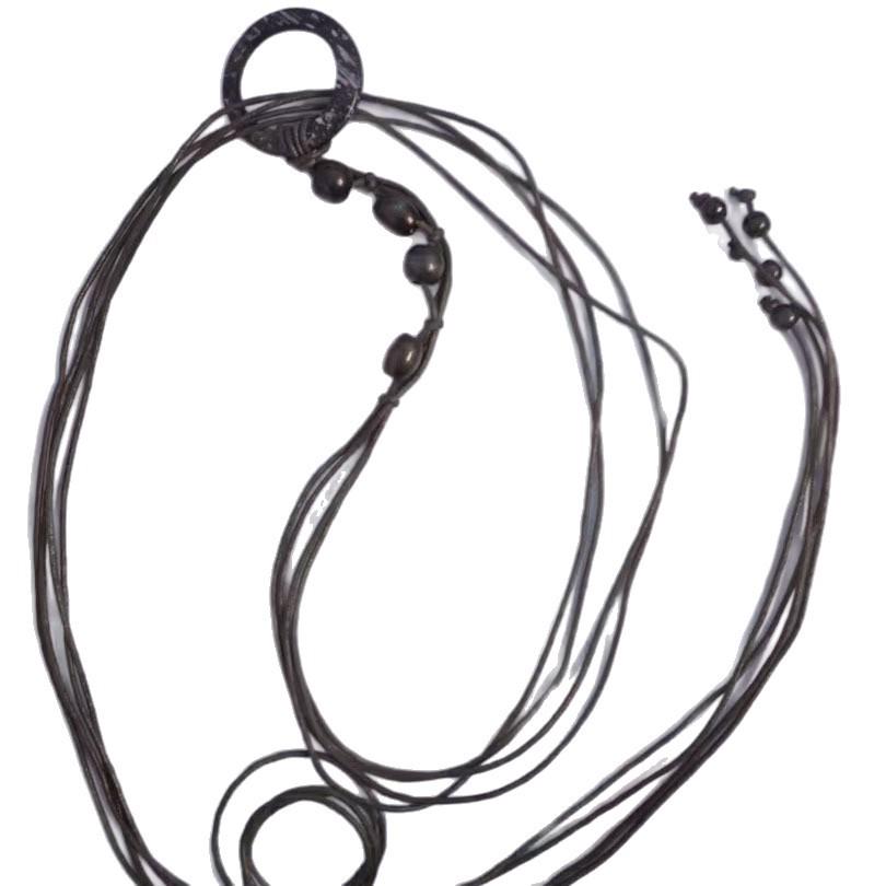 Women's Bohemian Beaded Waist Belt - Woven Waist Chain Accessory for Dresses