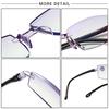 Reading Glasses Men Magnification Eye Wear Farsighted Glasses Diopter Dimond Cutting +10 To +40 Blue Light Glasses