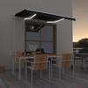 Maison Exclusive - Store Banne Électrique Avec LED Et Capteur 3 X 2,5 M Anthracite