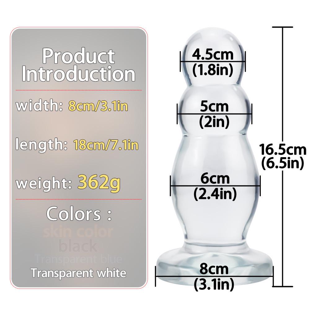Extra-Large Anal Dilator: 9-Model Collection for Gay Fisting, Thickened PVC