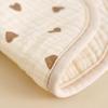 New Gauze U-shaped Baby Bibs Cute 6 Layers Cotton Saliva Towel Newborn Burp Cloths Bandana Scarf for Boy Girl Feeding Drool Bib