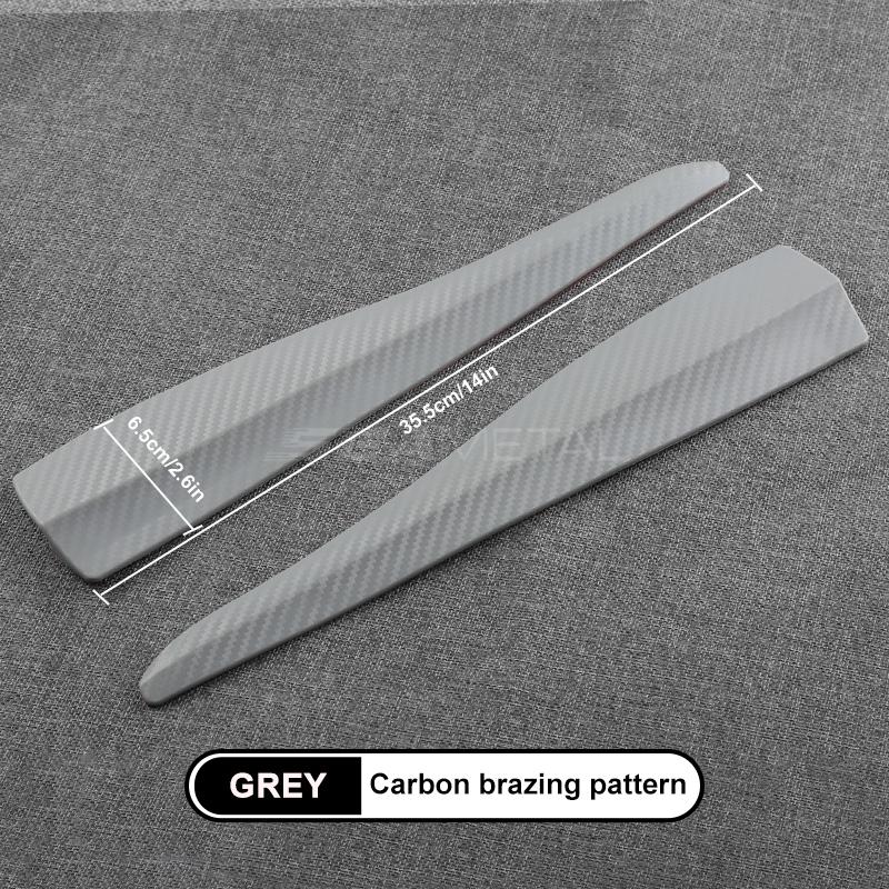 SEAMETAL Car Bumper Protector Strip Exterior Carbon Fiber Car Sticker Front Rear Bumper Anti Scratch Universal Auto Body Sticker