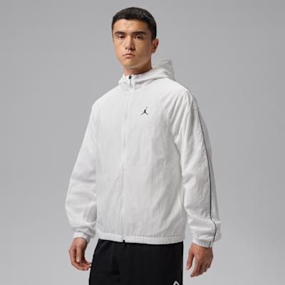 Jordan Jackets Men s White/Black Hooded Moderate Other S