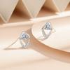 Water Drop Stud Earrings Women's Autumn Light Luxury Rhombus Earrings Niche Ins Trendy New Earrings