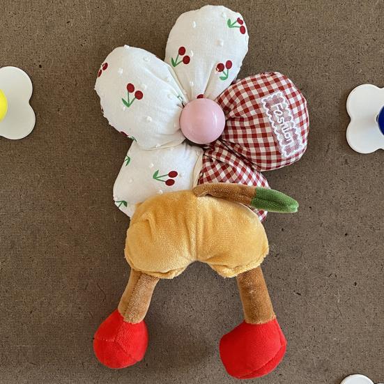 Hair Tie with Sufficient Elasticity Dot Print Lace Splicing Hair Flower Butt Design Hair Tope Buns Ponytails Half-Tied Hair Scrunchie