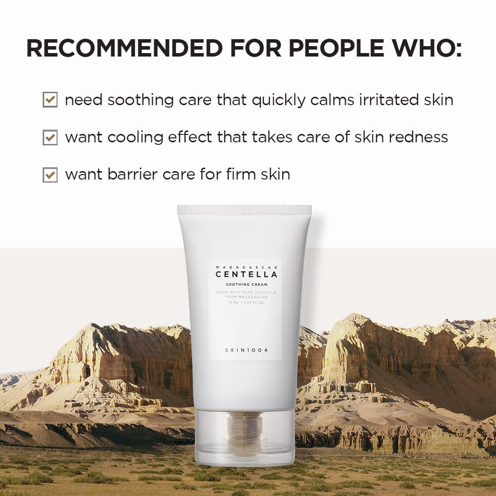 SKIN1004 Madagascar Centella Soothing Cream | Calming & Hydrating Moisturizer