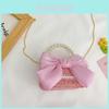 Stylish Cotton Girl Handbag With Artificial Pearl Embellishments For Daily Use