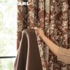 1PC NAPEARL American Retro Blue Background Floral and Bird Print Curtains 70-80% Blackout Curtains for Bedroom Living Room Window for Home Decor