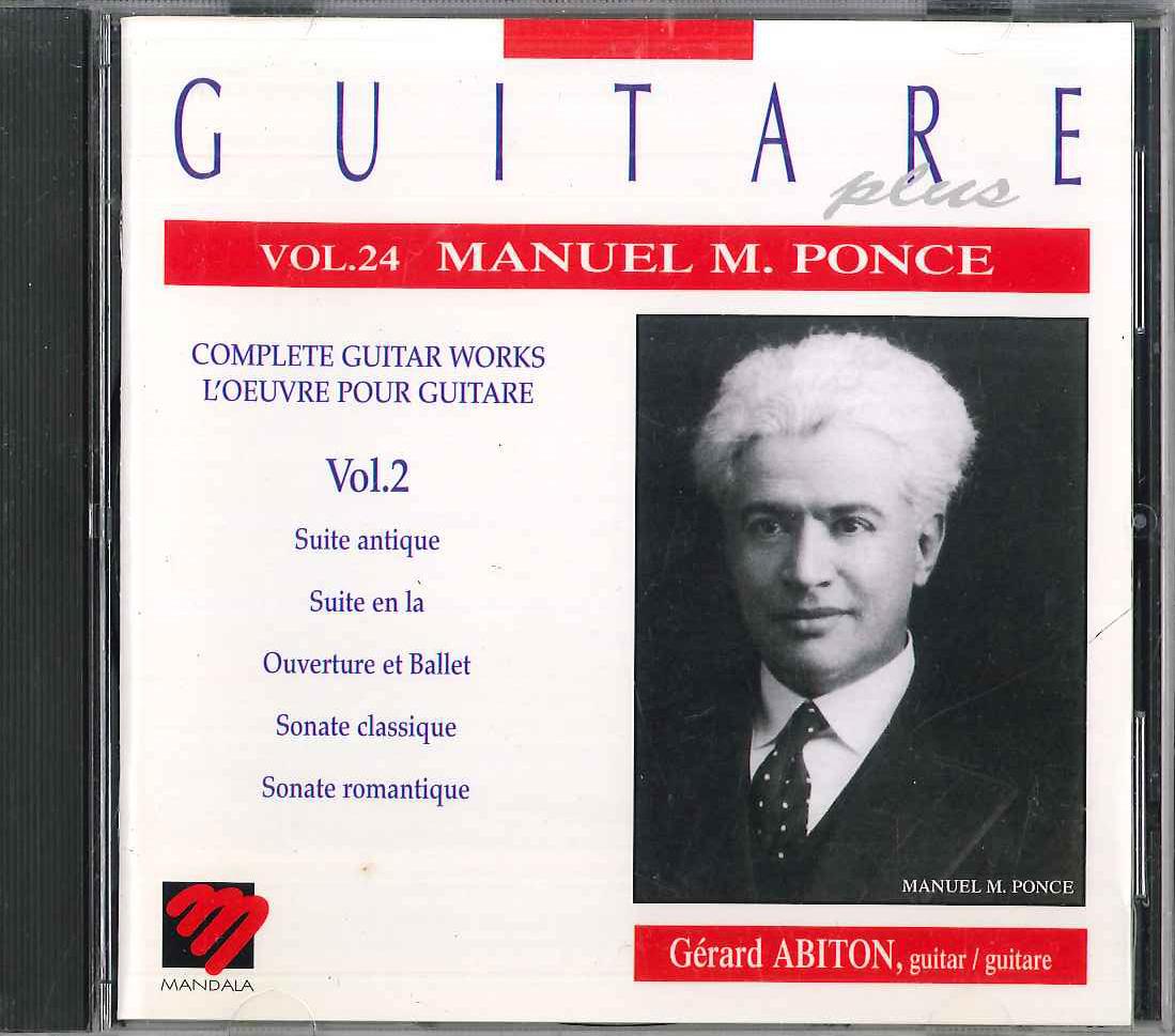 

CD PONCE - Guitare Recital Vol 24 MAN4914 MANDALA Non Japan Classical Used