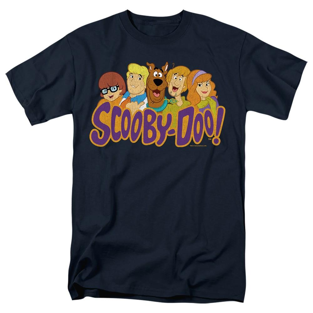 Scooby-Doo! - Scooby Gang - Adult Unisex Short Sleeve T-Shirt - Blue S