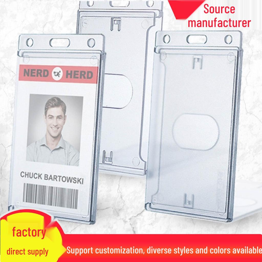 ABS Name Badge and ID Card Holder for Work, Student, or Access Cards